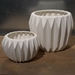Fluted Ceramic Pot - 140152