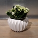 Fluted Ceramic Pot - 140152